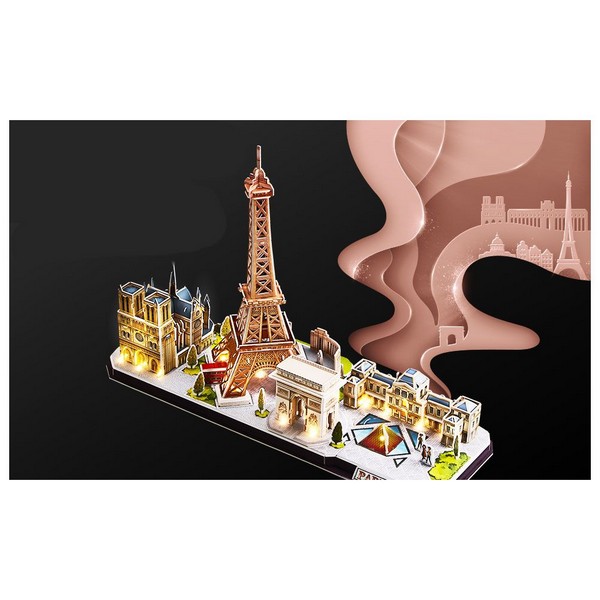 Продукт Cubic Fun - Пъзел 3D City Line Paris 115ч. с LED светлини  - 0 - BG Hlapeta